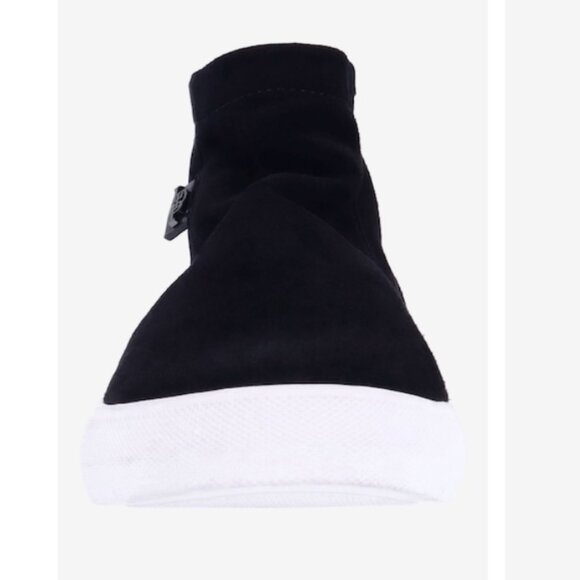 NEW L'AMOUR DES PIEDS Suede Kaila Comfort women Sneaker Booties in black 725 6m3 - Picture 8 of 9